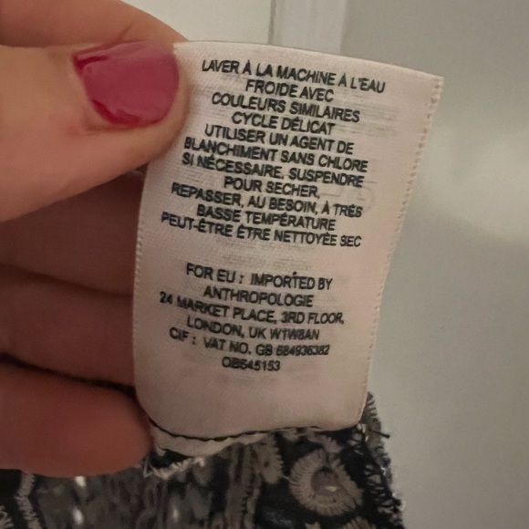 Anthropologie Akemi + Kin Brooke Embroidered Eyelet Swing Dress size 4 (N118) - Picture 6 of 9